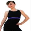 ChloeNoel Figure Skating Racer Back Fitted Top T02 (Purple, Child Extra Small) view 1