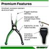 Cheeky Fishing 550 Fishing Pliers w/Belt Sheath and Lanyard, Green/Black, 5.5 in | 1.8 oz view 3
