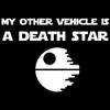 My Other Vehicle is A Death Star 6" Vinyl Sticker Car Decal (6" White) view 1