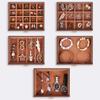 Kendal Extra Large Jewelry Box Jewelry Case PU Leather 6 Tier 5 Drawers Large Storage Capacity with Mirror Jewelry Storage Organizer Great Gift Also Good For Watches LJC-SHD5BN (Brown) view 3