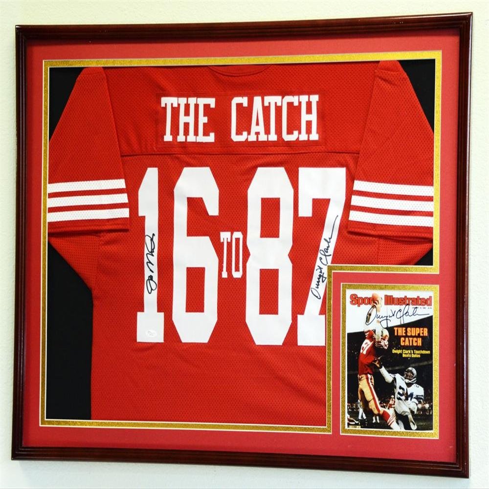 sfDisplay.com,LLC. XL Double Matted Custom Framed Jersey Display Case Frame w/98% UV Protection (Cherry Wood Finish, Black Background)