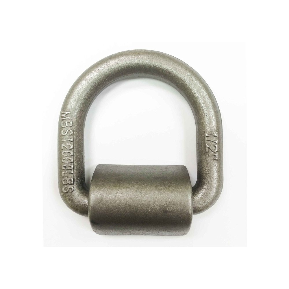 LIBRA Set of 4 Weld-on 1/2" Forged D-Rings for Trailer, Truck, Tie-Down Ring-27011