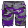 Guytalk Men's Camo Cargo Military Short Purple 30 view 1