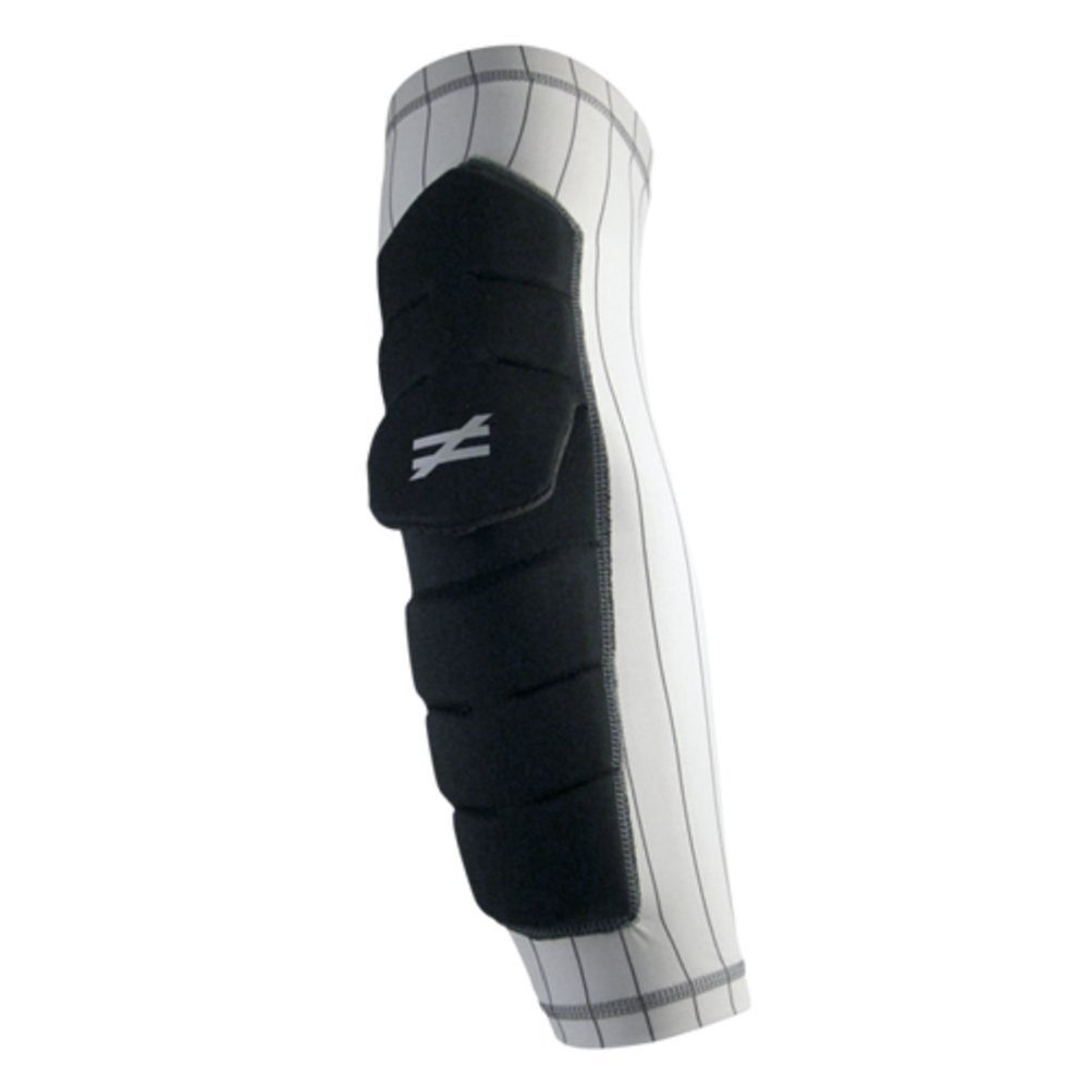 Unequal Baseball Battlelayer Blastweight Elbow Guard - Pinstripe White-Black - Adult