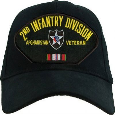 2nd Infantry Division Afghanistan Veteran with Ribbons Cap