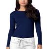 Adar Underscrubs for Women - Long Sleeve Underscrub Comfort Tee - 2900 - Navy - XXS view 1