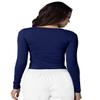 Adar Underscrubs for Women - Long Sleeve Underscrub Comfort Tee - 2900 - Navy - XXS view 2