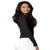 Adar Underscrubs for Women - Long Sleeve Underscrub Comfort Tee - 2900 - Black - 3X view 3