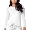 Adar Underscrubs for Women - Long Sleeve Underscrub Comfort Tee - 2900 - White - L view 1