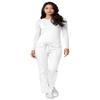 Adar Underscrubs for Women - Long Sleeve Underscrub Comfort Tee - 2900 - White - L view 4
