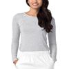 Adar Uniforms Underscrubs for Women - Long Sleeve Underscrub Comfort Tee 2900 Marl Gray 3X view 1