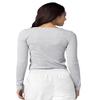 Adar Uniforms Underscrubs for Women - Long Sleeve Underscrub Comfort Tee 2900 Marl Gray 3X view 2