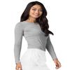 Adar Uniforms Underscrubs for Women - Long Sleeve Underscrub Comfort Tee 2900 Marl Gray 3X view 4