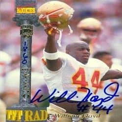 Sports Memorabilia Autograph Warehouse 61028 William Floyd Autographed Football Card Florida State 1994 Signature Rookies