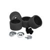 C.E. Smith Ribbed Roller Replacement Kit - 4 Pack - Black view 1