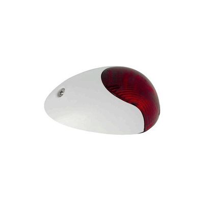 Attwood 2-Mile Vertical Mount Red Sidelight - 12V - White Plastic Housing