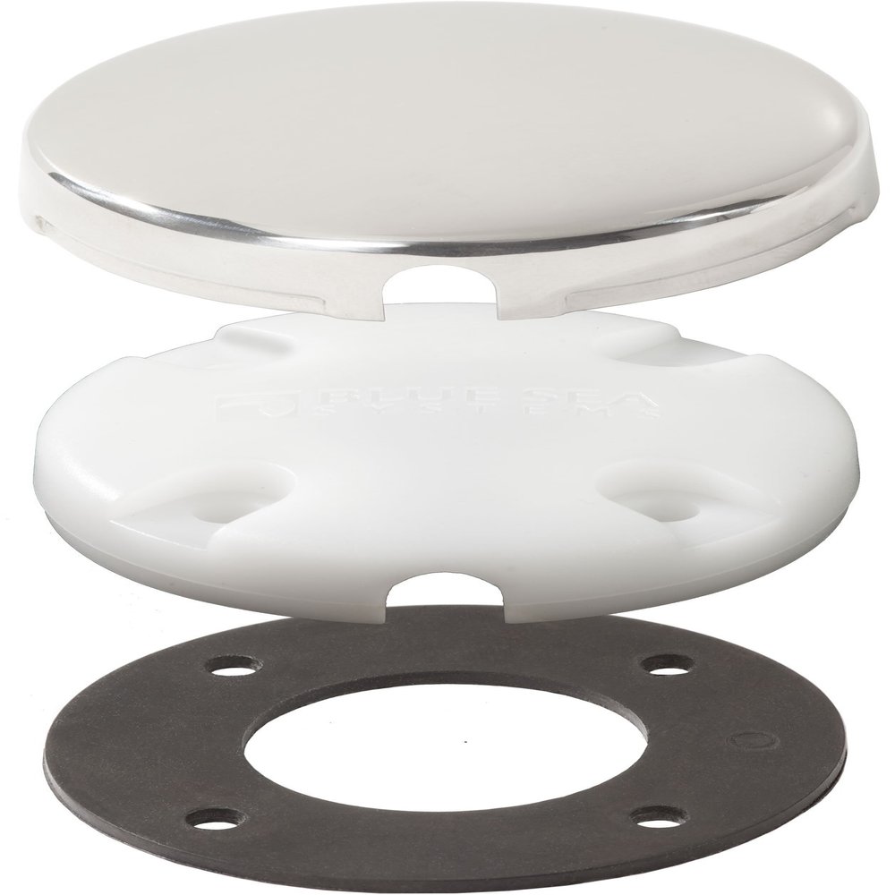 Blue Sea Side Entry CableClam w/Stainless Steel Dress Cap