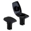 Attwood Oval 2-Pin Base f/Angled Pole - Black view 1