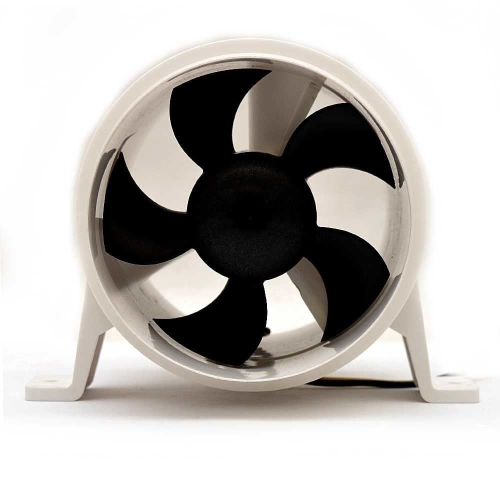 Attwood Turbo 4000 Series II Water-Resistant, In-Line Blower - 12V - White