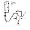 Scandvik Recessed Transom Shower w/6' Hose - White view 2