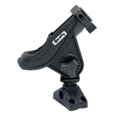 Scotty Baitcast/Spin Rod Holder, Blk, Post MNT