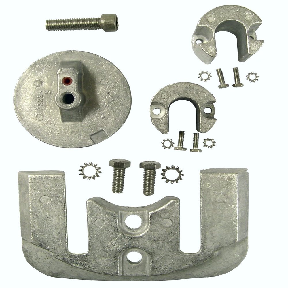 Tecnoseal Anode Kit w/Hardware - Mercury Bravo 2-3 up to 2003 - Magnesium