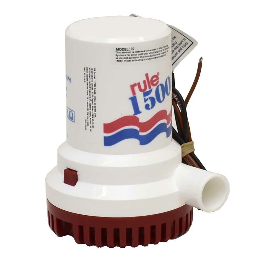 PUMP BILGE 1500GPH 12VDC