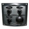 Marinco Waterproof Panel w/3 Switches - 12V - Grey view 1