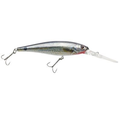 Berkley Flicker Minnow Fishing Lure, Slick Firetiger, 1/2 oz, 4 1/2in | 11cm Crankbaits, Realistic Minnow Profile, Sharp Dive Curve Gets to Fish Quickly, Equipped with Fusion19 Hook, 8