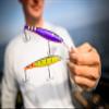 Berkley Flicker Minnow Fishing Lure, Slick Firetiger, 1/2 oz, 4 1/2in | 11cm Crankbaits, Realistic Minnow Profile, Sharp Dive Curve Gets to Fish Quickly, Equipped with Fusion19 Hook, 8 view 4