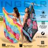 INGEAR Sarong Bathing Suit Cover Up for Women  Long Pareo Beach Wraps, Swimsuit Coverup Skirt, Stylish Bikini Cover Up view 2
