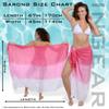 INGEAR Sarong Bathing Suit Cover Up for Women  Long Pareo Beach Wraps, Swimsuit Coverup Skirt, Stylish Bikini Cover Up view 4