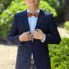SYAYA Bow Ties for Men, Silk Formal Tuxedo Bow Tie for Boy, Tux Bowtie For Wedding U-SY-B2 (Brown - Bow Tie & Handkerchief Set) view 2
