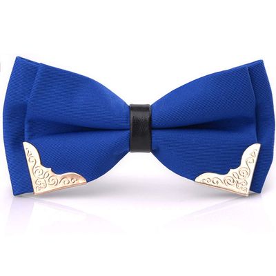 SYAYA Men's Male Boy Pre-Tied Formal Tuxedo Wedding Party Bow Tie Adjustable Large Bowtie Necktie BT5 (Cobalt Blue)