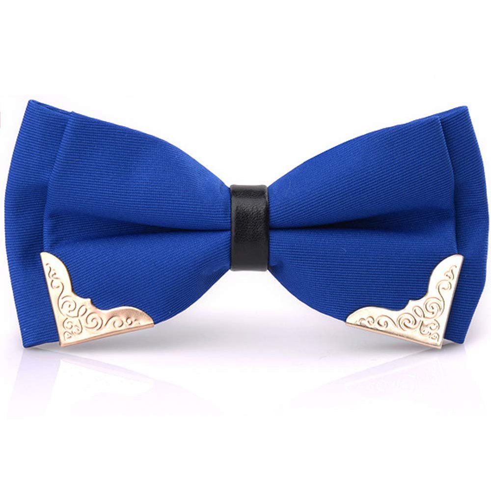 SYAYA Men's Male Boy Pre-Tied Formal Tuxedo Wedding Party Bow Tie Adjustable Large Bowtie Necktie BT5 (Cobalt Blue)