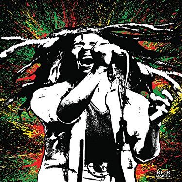 Bob Marley Paint 60x80cm Canvas Print, Multi-Colour, 60 x 80 cm