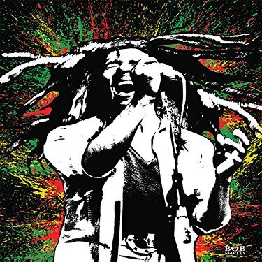 Bob Marley Paint 60x80cm Canvas Print, Multi-Colour, 60 x 80 cm