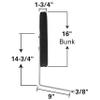 Extreme Max 3005.3828 Carpeted Vertical Bunk Guide-On System view 2