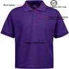 Galaxy by Harvic Short Sleeve Polo Shirts - Boys School Uniform-Cotton/Polyester-Grape, Size 7 view 3