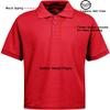 Galaxy by Harvic Short Sleeve Polo Shirts - Boys School Uniform-Cotton/Polyester- Red, Size 16 view 3