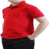 Galaxy by Harvic Short Sleeve Polo Shirts - Boys School Uniform-Cotton/Polyester- Red, Size 16 view 4