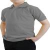Galaxy by Harvic Short Sleeve Polo Shirts - Boys School Uniform - Heather Gray, Size 7 view 4