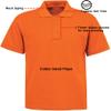 Galaxy by Harvic Short Sleeve Polo Shirts - Boys School Uniform-Cotton/Polyester-Orange-Size 14 view 3
