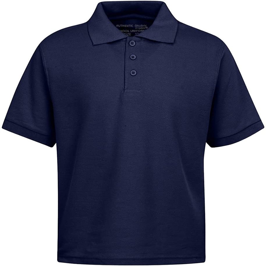 Galaxy by Harvic Short Sleeve Polo Shirts - Boys School Uniform - Navy Blue, Size 14