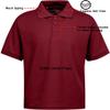Galaxy by Harvic Short Sleeve Polo Shirts - Boys School Uniform-Cotton/Polyester-Burgundy-Size 4 view 3
