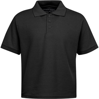Galaxy by Harvic Short Sleeve Polo Shirts - Boys School Uniform-Cotton/Polyester - Black, Size 16