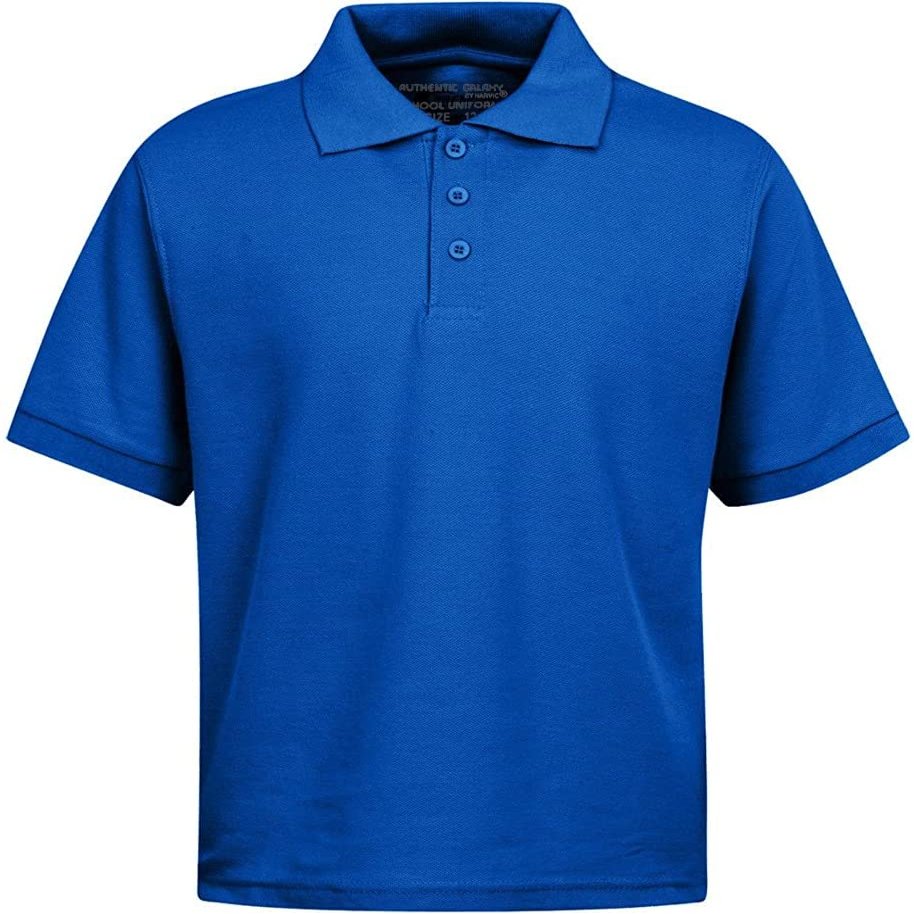 Galaxy by Harvic Short Sleeve Polo Shirts - Boys School Uniform - Royal Blue, Size 8