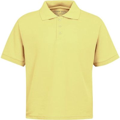 Galaxy by Harvic Short Sleeve Polo Shirts - Boys School Uniform-Cotton/Polyester- Yellow, Size 4