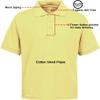 Galaxy by Harvic Short Sleeve Polo Shirts - Boys School Uniform-Cotton/Polyester- Yellow, Size 4 view 3