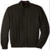 Arrow Men's Big-Tall 7GG Cable Button Mock Sweater, Rosin Heather, Large Tall view 1